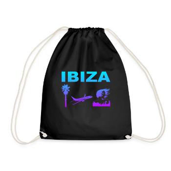 Ibiza Vibes - Drawstring Bag - black - Front