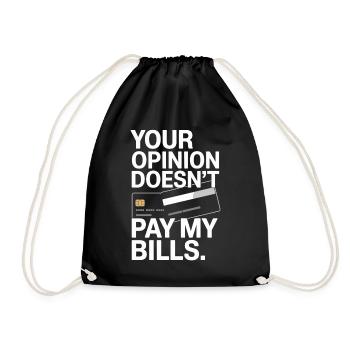 L’opinion de l’entrepreneur ne paie pas mes factures Freelance - Sac de sport léger - noir - Devant