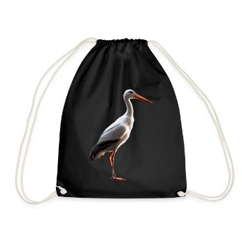 Amoureux des cigognes Cigognes blanches Cigognes géantes Cigognes - Sac de sport léger - noir - Devant