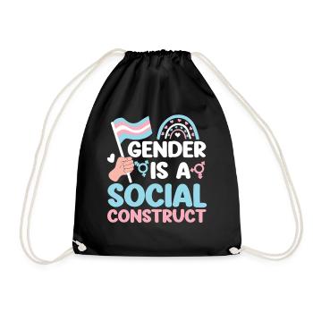 Fierté LGBT transgenre - Sac de sport léger - noir - Devant