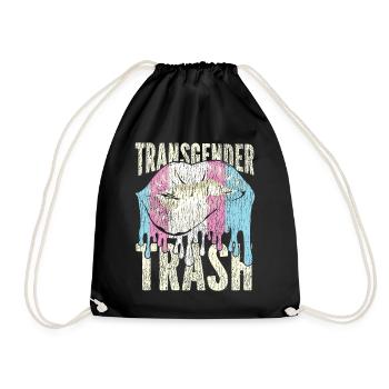 Fierté LGBT transgenre - Sac de sport léger - noir - Devant