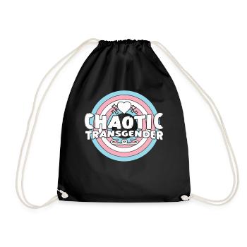Fierté LGBT transgenre - Sac de sport léger - noir - Devant