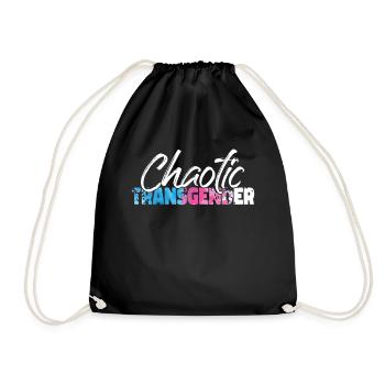 Fierté LGBT transgenre - Sac de sport léger - noir - Devant
