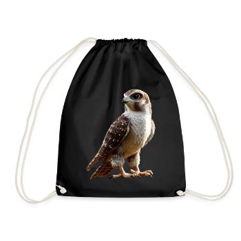 Faucon crécerelle Faucon Chasse Faucon pèlerin Faucon mignon - Sac de sport léger - noir - Devant