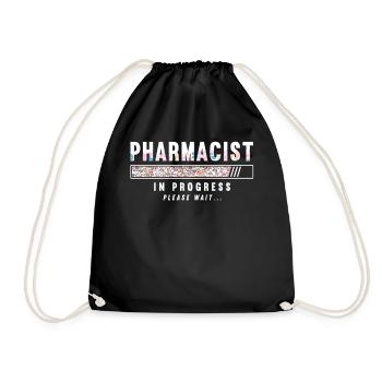 Pharmacy Tech Technician - Drawstring Bag - black - Front