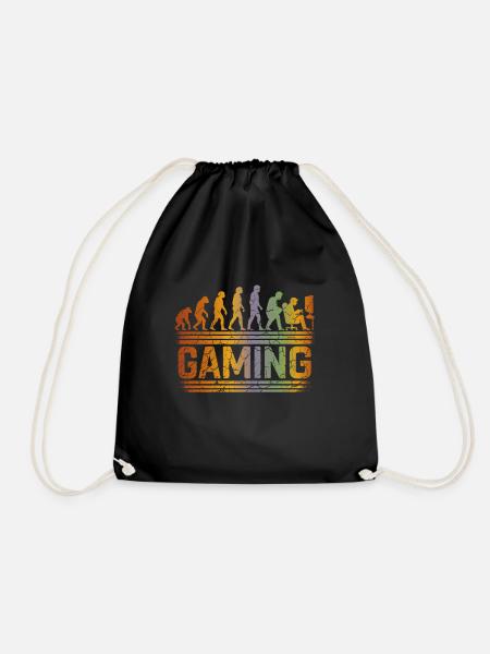 Evolution Gaming Shirt - Turnbeutel - Schwarz