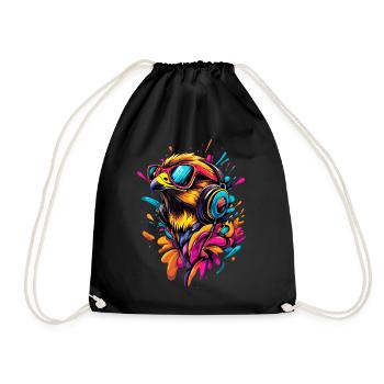 Faucon crécerelle Faucon Chasse Faucon pèlerin Faucon mignon - Sac de sport léger - noir - Devant