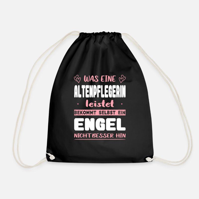 Pflegerin Geschenke Pflege Lustig Krankenpflegerin - Turnbeutel - Schwarz