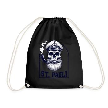 St.Pauli Kiez Hamburg Totenkopf Sankt Pauli - Sac de sport léger - noir - Devant