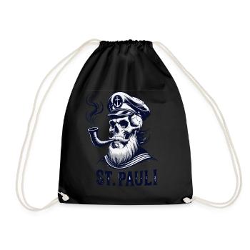 St.Pauli Kiez Hamburg Totenkopf Sankt Pauli - Sac de sport léger - noir - Devant
