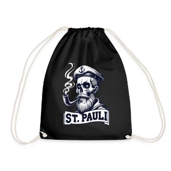 St.Pauli Kiez Hamburg Totenkopf Sankt Pauli - Sac de sport léger - noir - Devant