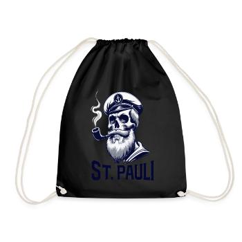St.Pauli Kiez Hamburg Totenkopf Sankt Pauli - Sac de sport léger - noir - Devant