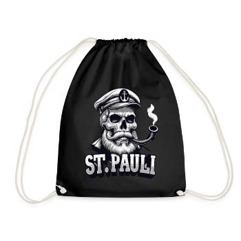St.Pauli Kiez Hamburg Totenkopf Sankt Pauli - Sac de sport léger - noir - Devant