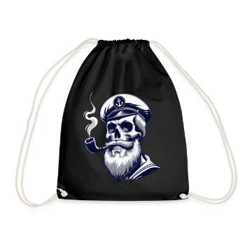Capitaine Hambourg St Pauli Crâne de la ville hanséatique - Sac de sport léger - noir - Devant