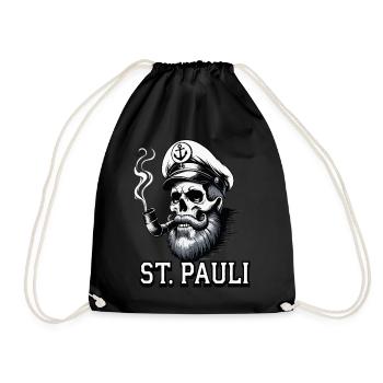 St.Pauli Kiez Hamburg Totenkopf Sankt Pauli - Sac de sport léger - noir - Devant