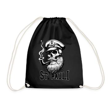 St.Pauli Kiez Hamburg Totenkopf Sankt Pauli - Sac de sport léger - noir - Devant