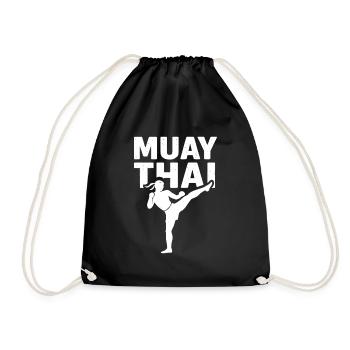 Combattant de Muay Thai - Sac de sport léger - noir - Devant