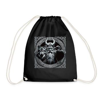 Odin Wikinger Valhalla Vikinger Hammer Thor Odin - Turnbeutel - Schwarz - Vorne