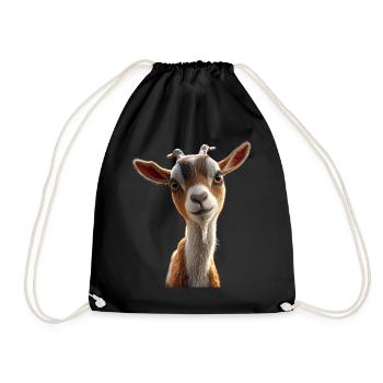Chèvre Chèvre domestique Capricorne Chèvre Chèvre Chèvre mignonne - Sac de sport léger - noir - Devant