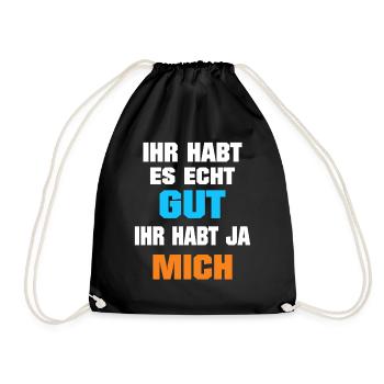 Tu l’as bien, tu m’as eu, drôle, professionnel - Sac de sport léger - noir - Devant