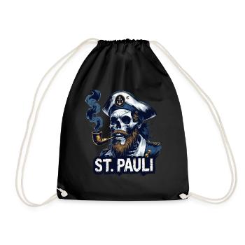 St.Pauli Kiez Hamburg Totenkopf Sankt Pauli - Sac de sport léger - noir - Devant