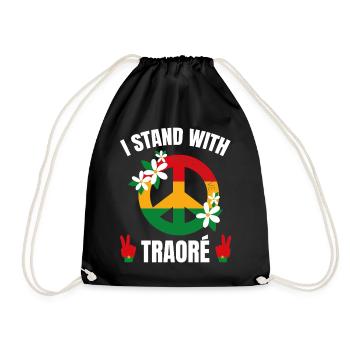 TRAOKREF Artboard 1Traoré Faust Afro Power Design - Sac de sport léger - noir - Devant