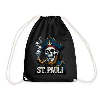 St.Pauli Kiez Hamburg Totenkopf Sankt Pauli - Sac de sport léger - noir - Devant
