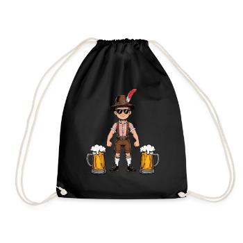 Garçon à Lederhosen Bière JGA Majorque Bavière Alcool - Sac de sport léger - noir - Devant