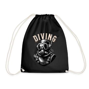Diving - Turnbeutel - Schwarz - Vorne