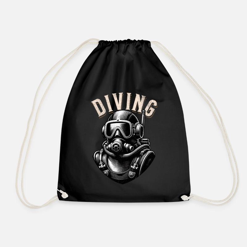 Diving - Turnbeutel - Schwarz