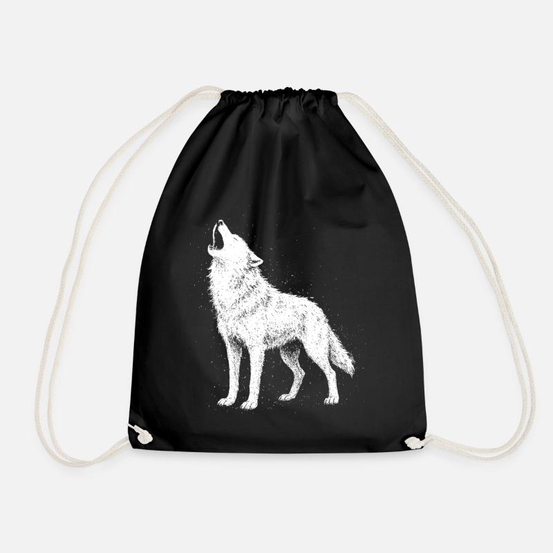 Hurlement de loup - Sac de sport léger - noir