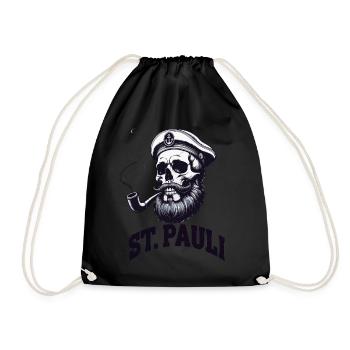 St.Pauli Kiez Hamburg Totenkopf Sankt Pauli - Sac de sport léger - noir - Devant