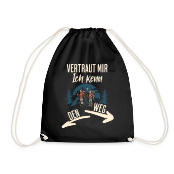 Wander - Drawstring Bag - black - Front