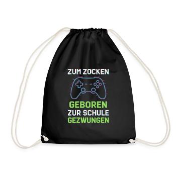 Born to gamble - Drawstring Bag - black - Front