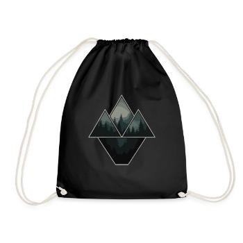 Forest Nature Lovers - Drawstring Bag - black - Front