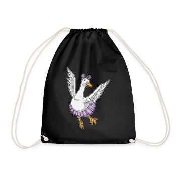 Canard Ballerine Ballet Danse - Sac de sport léger - noir - Devant