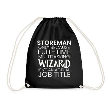 Storeman multitasking Wizard - Turnbeutel - Schwarz - Vorne