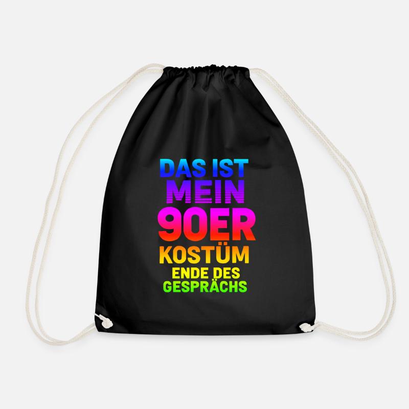 Mein90er Kostüm - Turnbeutel - Schwarz