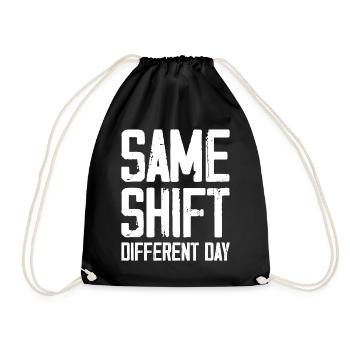 Même quart de travail un jour différent - Sac de sport léger - noir - Devant