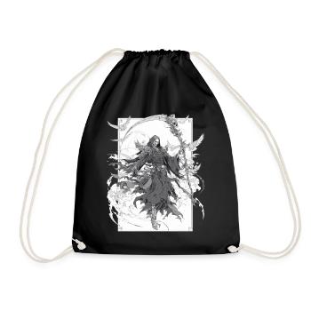 Grim Reaper Dark Grim Reaper – Gothic Death Art - Drawstring Bag - black - Front