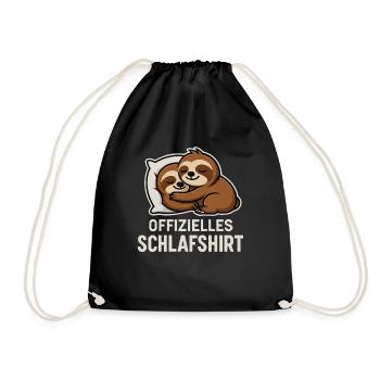 Chemise de nuit Sloths - Sac de sport léger - noir - Devant