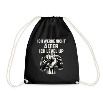 Je ne vieillis pas, je monte de niveau - Sac de sport léger - noir - Devant