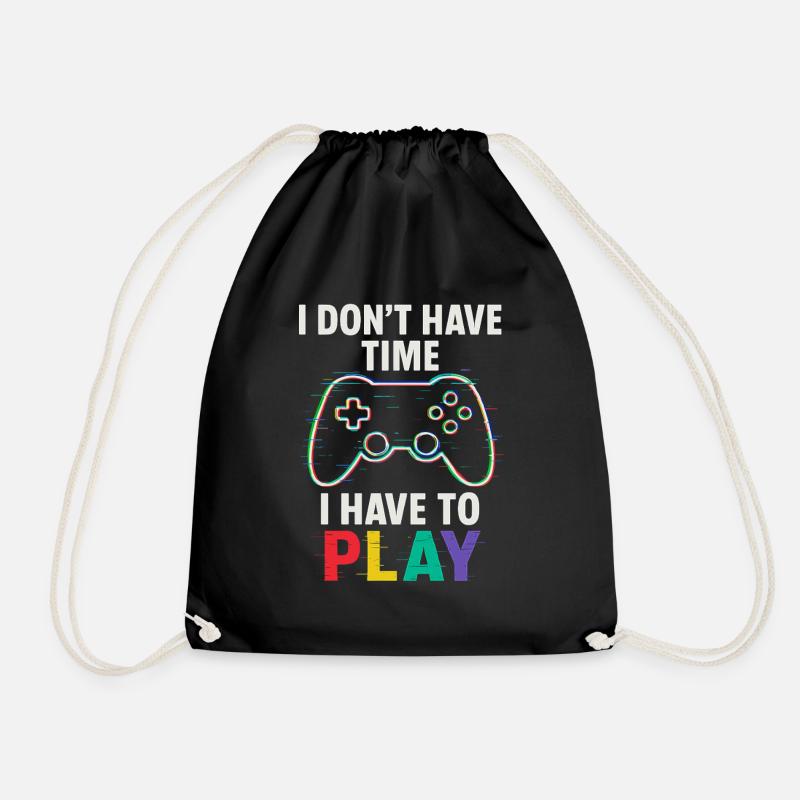 I Have To Play - Conception de la manette Gamer - Sac de sport léger - noir