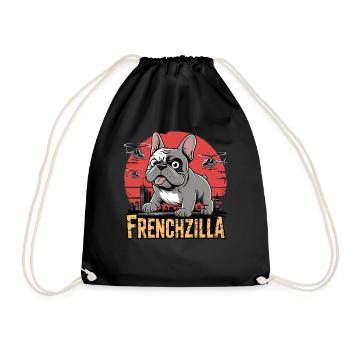 Frenchzilla – Petit, têtu, totalement exacerbé - Sac de sport léger - noir - Devant