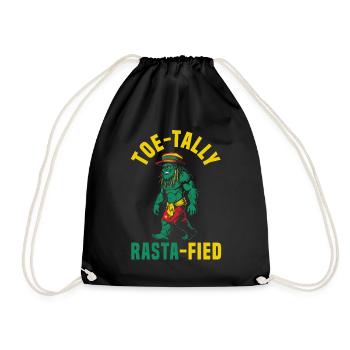 Sasquatch Toe-tally Rasta-fié Bigfoot jamaïcain - Sac de sport léger - noir - Devant