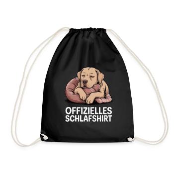 Offizielles Schlafshirt Labbi - Turnbeutel - Schwarz - Vorne