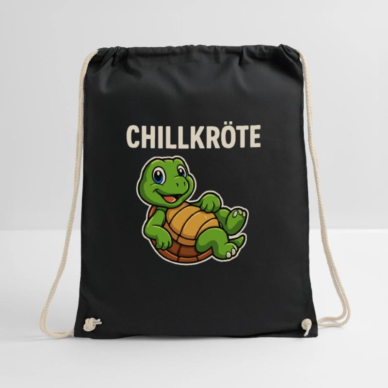 Chill Toad Turtle - Funny Turtle Drawstring Bag