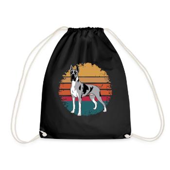 Rétro Vintage Greyhound Dog Lover Cadeaux pour les hommes - Sac de sport léger - noir - Devant