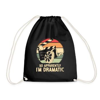 So apparently i m dramatic - Turnbeutel - Schwarz - Vorne