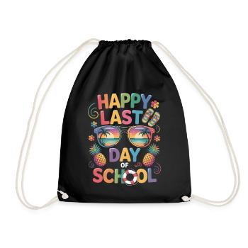 Dernier jour des vacances scolaires d’été - Sac de sport léger - noir - Devant